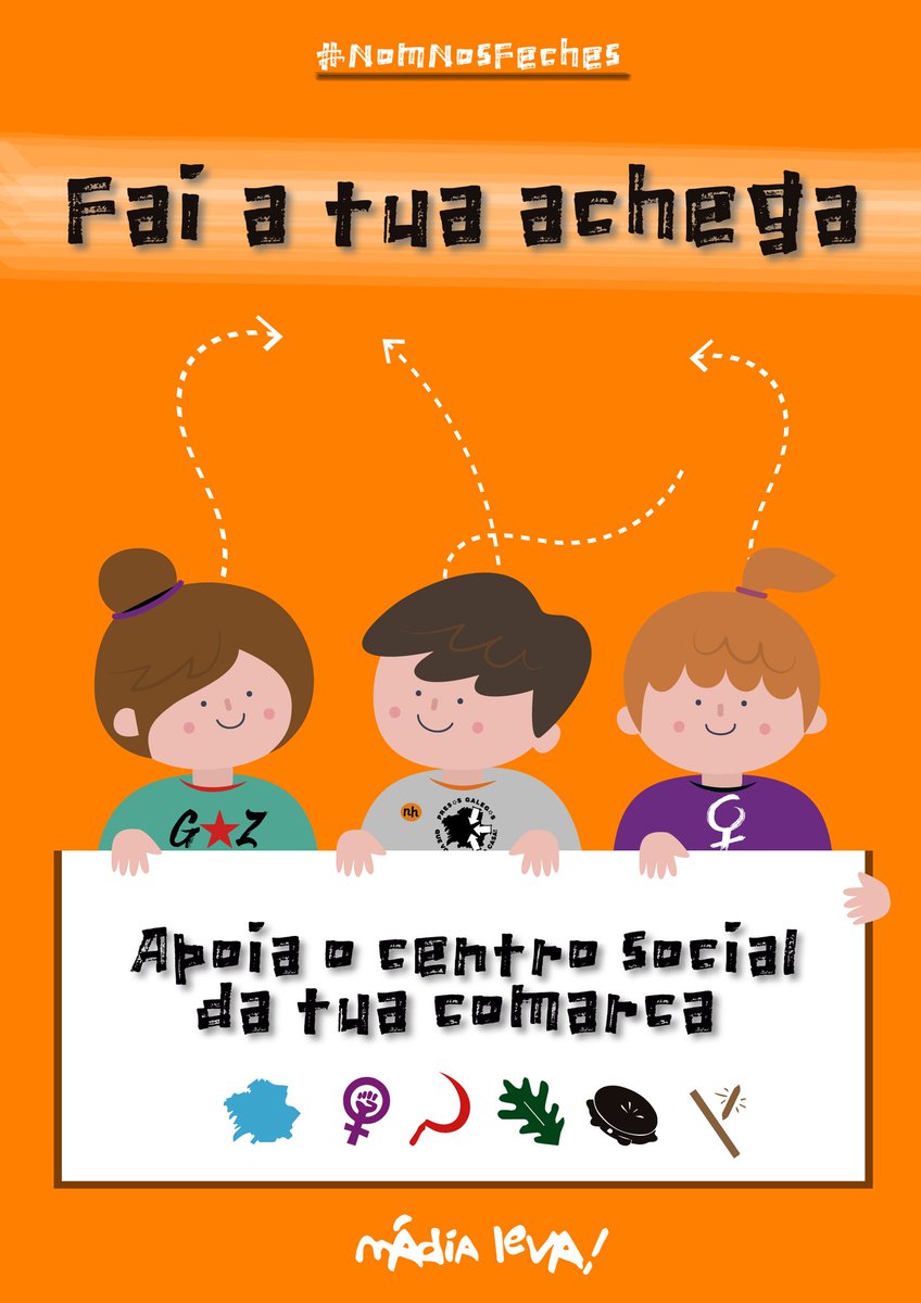 ⚠️ Os Centros Sociais precisamos do apoio de quem acredita em nós como motor de construçom nacional

🔐O fechamento dos espaços físicos merma a nossa já precária economia

👩‍👩‍👧‍👧 Fai-te sócia, fai a tua achega, participa das atividades quando se reabram os locais

#NomNosFeches