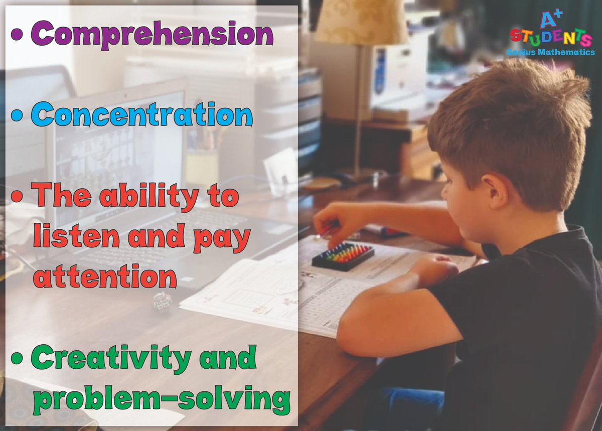 aplusstudents1's tweet image. Our A+Program is much more than Abacus and Mental Math courses. It improves Skill Levels that learners need throughout different learning areas.

#aplusstudents #abacus #math #learning