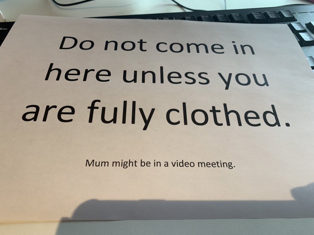 New sign for the door of my temporary office.