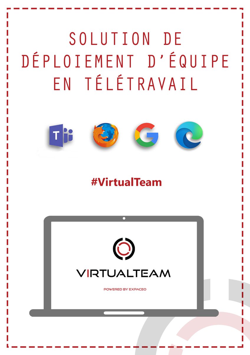 ExpaceoOfficial's tweet photo. Comme une nouveauté en appelle une autre... #EXPACEO vous présente son second nouveau-né : #VirtualTeam !👋 LA solution de déploiement d’équipe en #télétravail !🖥️

Démo 👉commercial@expaceo.com

#sécurité #NoRansomwares #NoInstall https://t.co/e3AJFT8xGW