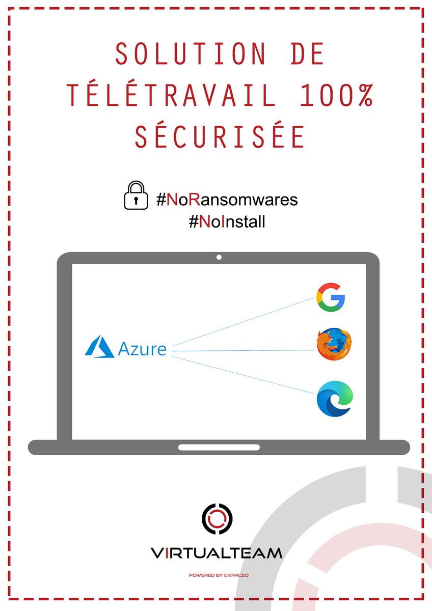 ExpaceoOfficial's tweet photo. Comme une nouveauté en appelle une autre... #EXPACEO vous présente son second nouveau-né : #VirtualTeam !👋 LA solution de déploiement d’équipe en #télétravail !🖥️

Démo 👉commercial@expaceo.com

#sécurité #NoRansomwares #NoInstall https://t.co/e3AJFT8xGW