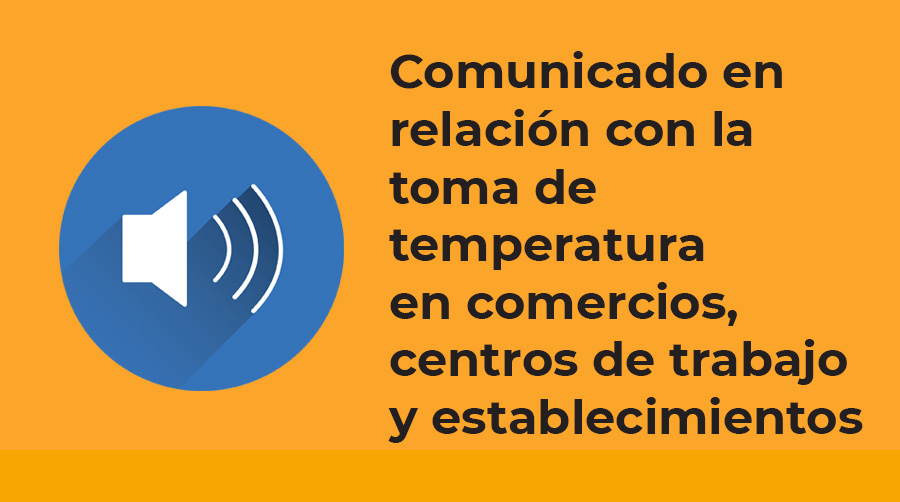 AEPD_es's tweet photo. La Agencia ha publicado un comunicado en relación con la toma de temperatura por parte de comercios, centros de trabajo y otros establecimientos. #ProteccióndeDatos #COVID19
▶ https://t.co/uAIsLdUY7g https://t.co/mDYfJmFuv8
