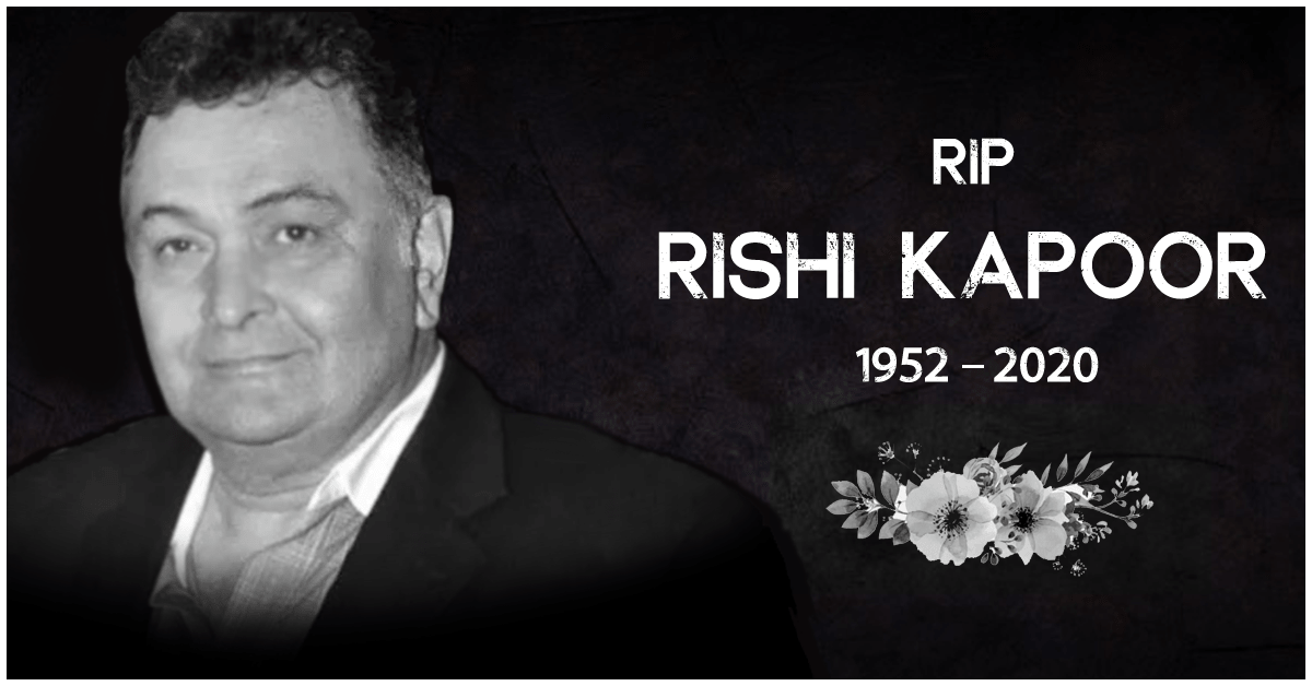 Today, we have lost another gem today. 
#riprishikapoor #RishiKapoor #RishiKapoorrip