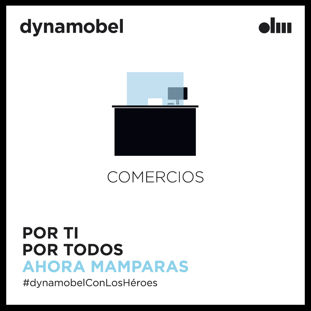 dynamobel's tweet photo. AHORA MAMPARAS I El plan de #desescalada contempla la apertura del pequeño #comercio en la fase 1. Para entonces, protege tu local, a tus trabajadores y a tus clientes con nuestras #mamparas anticontagio.

#AhoraMamparas #Dynamobel https://t.co/QRpxdal4Bm