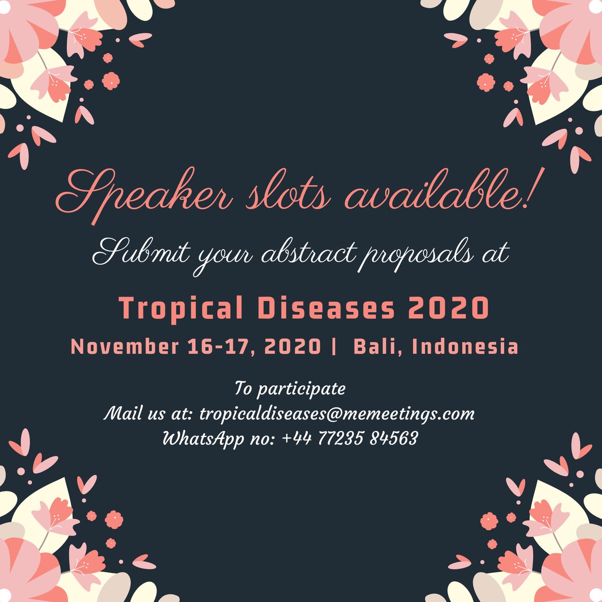 Tropical Diseases 2020 tweet media