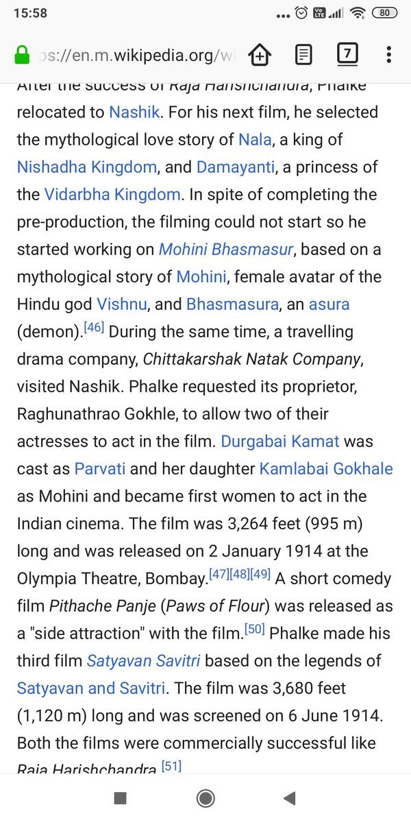 Many people mocked him, taunted him. Some even said he had to get admitted in Mental Asylum in Thane district. But against all the odds, he produced 'Raja Harishchandra' on 21st April 1923 which was premiered across Bombay for next 15 weeks. Phalke Film Company kept growing.19/n