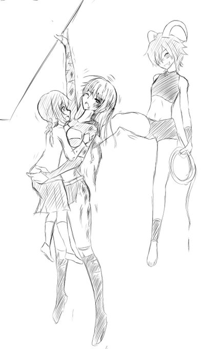 落書き。マントを破られ飛行能力を失った状態で人質の少女を間一髪救うも、背後から痛烈な鞭打ちの嵐を喰らってしまうシーン。ボロボロにされても落下せずドSなヴィランに足蹴されるシチュです 