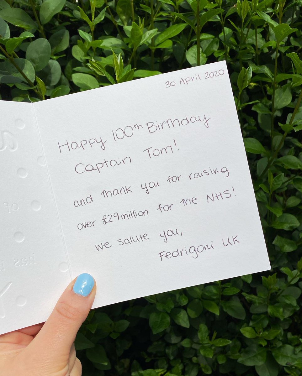 positiveinprint's tweet photo. When over 125,000 people want to send you a card to wish you a happy birthday, that’s #PositiveInPrint.
@captaintommoore, we salute you! Happy 100th Birthday and thank you for raising over £29 million for @NHSCharities! 🎂 https://t.co/zFv9Bi79HI