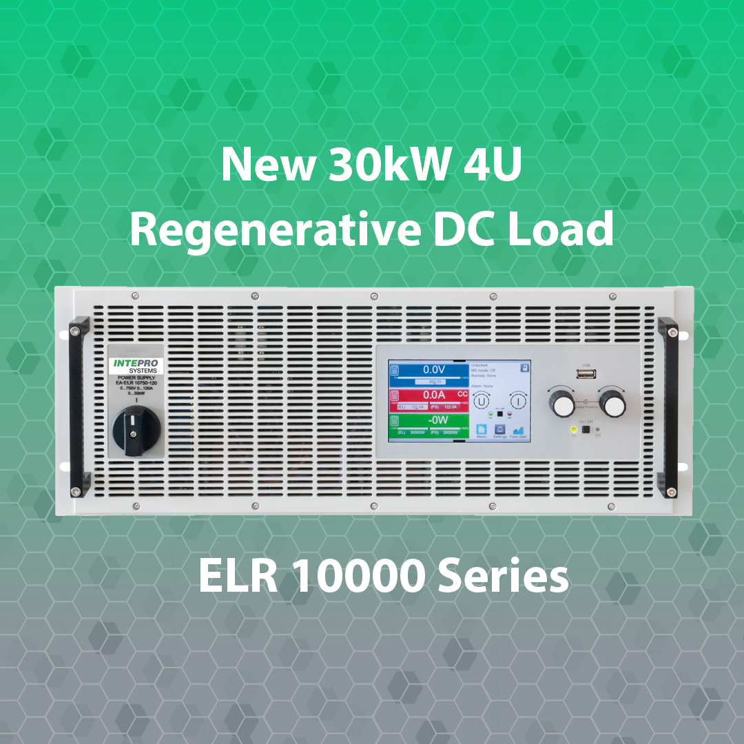 InteproSystems's tweet image. Despite all the current global challenges, we are still bringing out new products. Intepro Systems&apos; new series, the ELR 10000, is a 30kW 4U regenerative electronic load. Check here for more details ow.ly/bPro50zsiRO

#newproduct #regenerative #inteprosystems #dcload
