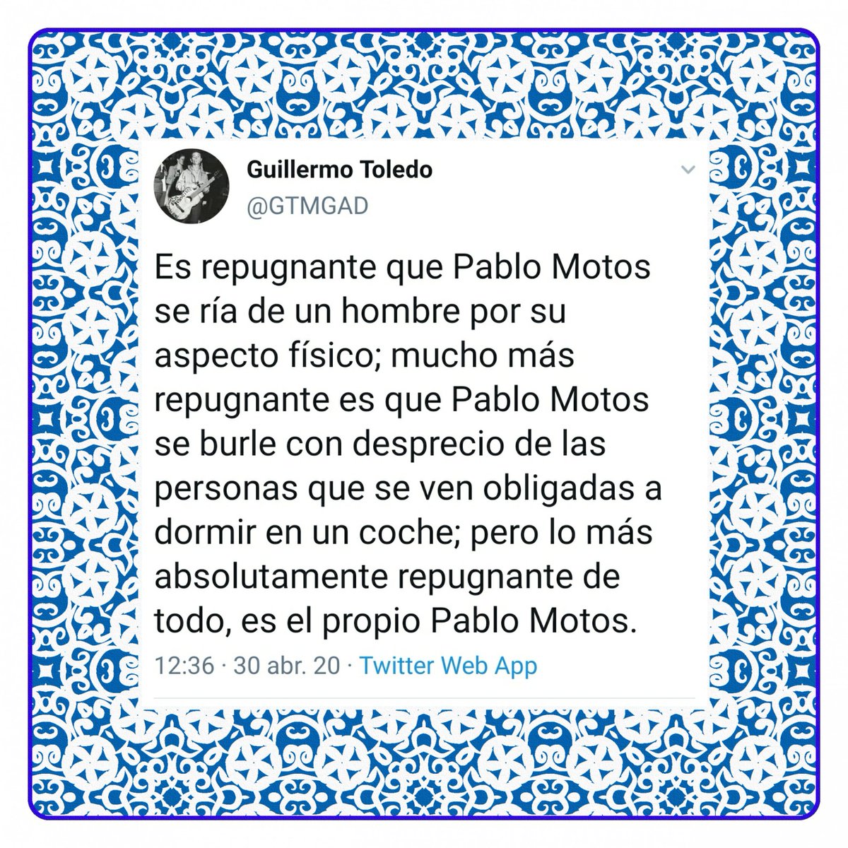 GuillermoMarto1's tweet photo. Ya tenemos el marco del jueves, se lo lleva mi hermano y camarada @GTMGAD , por #PabloMotos de oficio #Infraser https://t.co/VLMYgKynKz