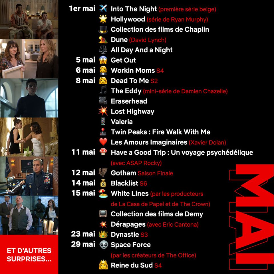 lnfosSeriesFR's tweet photo. #INFO Voici le programme de Netflix pour le mois de Mai. https://t.co/xDFVBcqTZO