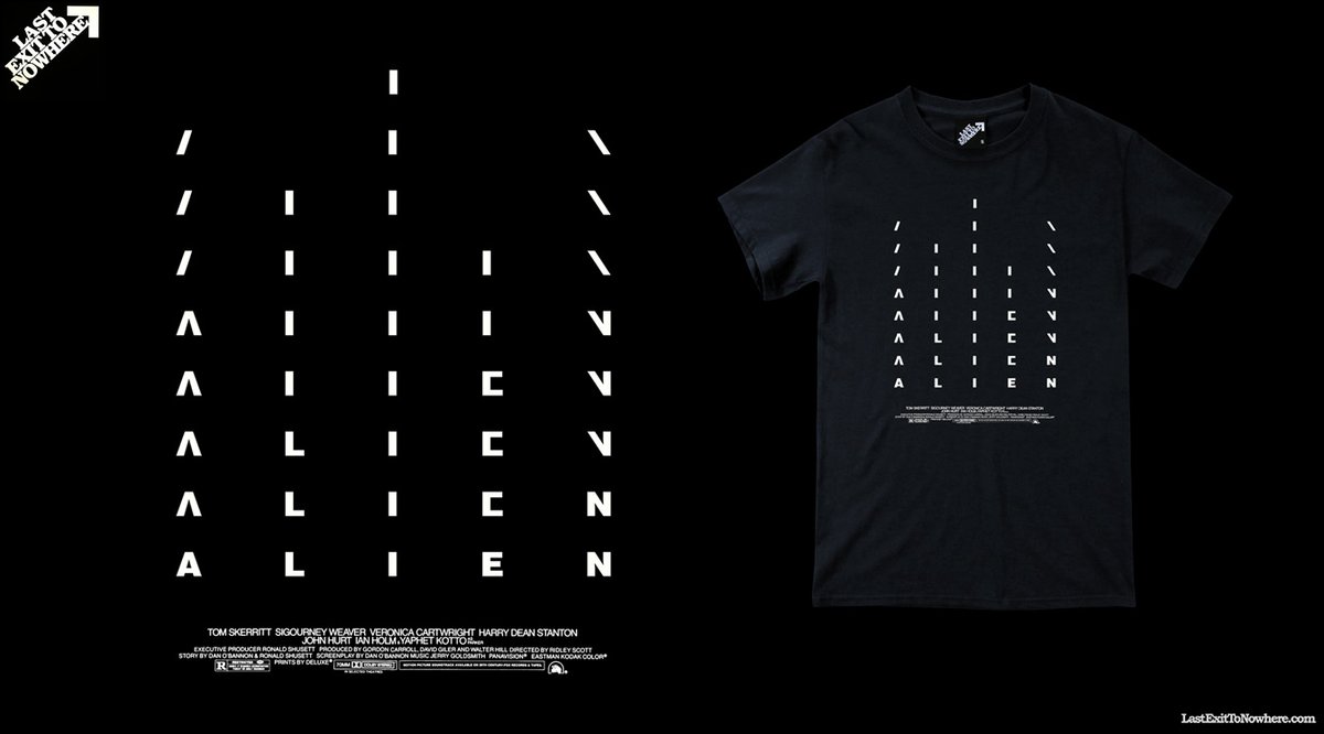 Competition time!

This superb #ALIEN inspired T-shirt hits the range tomorrow, but before we release it, we're giving you the chance to win it. To enter the competition simply RT and LIKE this post. 

The winner will be selected and announced tomorrow. 01/05/20. Good luck!