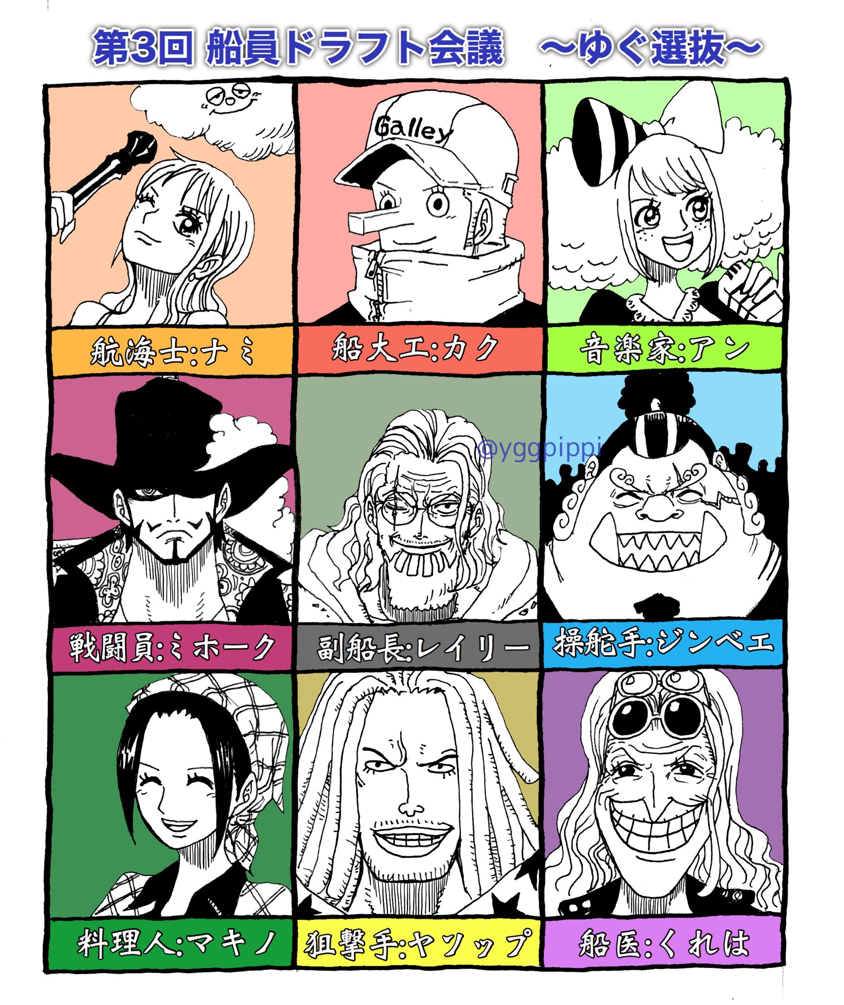 ゆぐ Ygg マニア5人でやってみた One Piece海賊ドラフト会議 ゆぐ選抜はこんなメンバーになりました 強い Ww T Co Nbus2odrei T Co Bu1xb2r0z7 Twitter