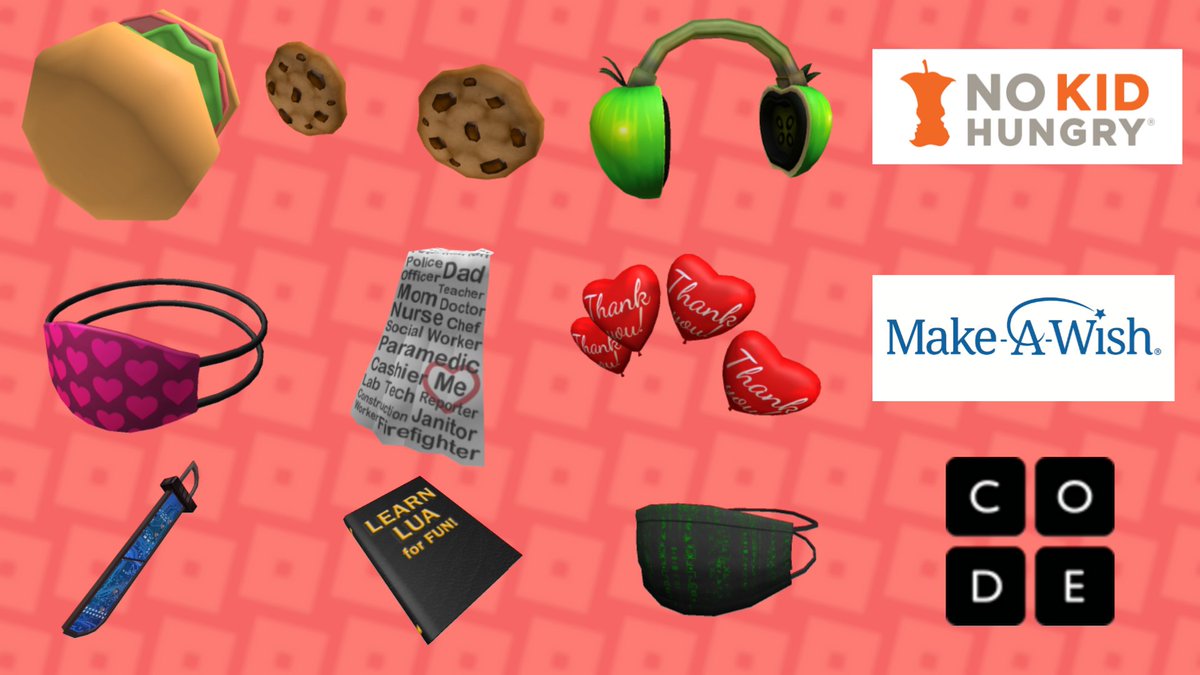 Rbxnews On Twitter Make Sure To Purchase These Charity Items That Are Releasing Later Today 1 Robux Spent 0 01 Donated To The Corresponding Charity You Ve Got Until June 30th - roblox june 30th