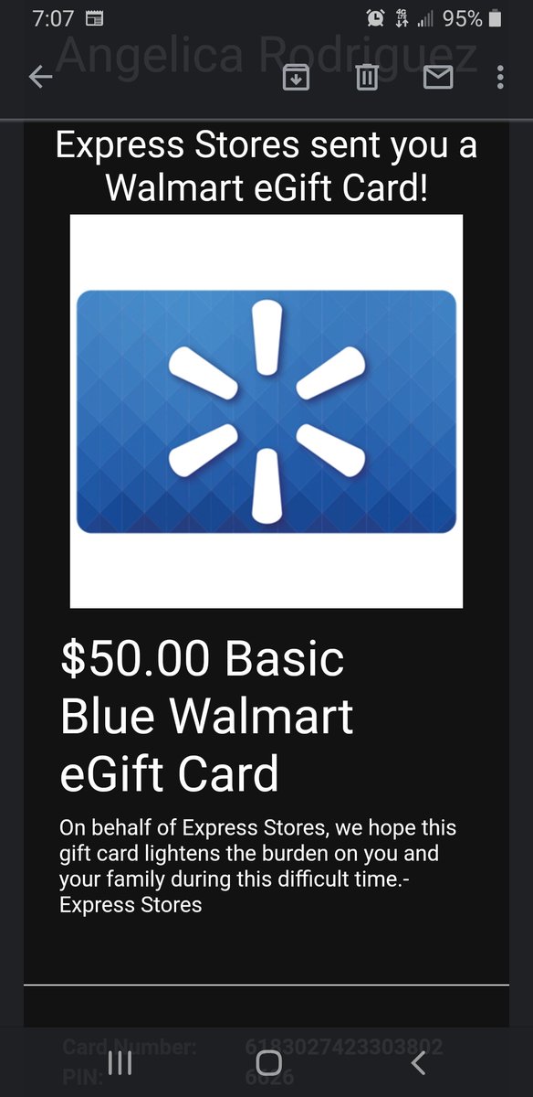 xo_angieee's tweet photo. I started at @ExpStores T-mobile literally the week quarantine started. They still sent me a $50 giftcard to walmart. Love they appreciate their employees #ExpressKindness https://t.co/U8qlGcu8Ff