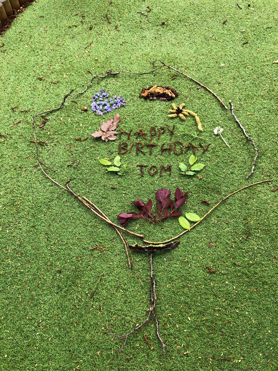 PennWoodSchool's tweet photo. Lovely tributes to Colonel Tom Moore made at school today. Art with nature! For more ideas, see our home learning page - https://t.co/SjMPS4AJ4x https://t.co/H49AO4biCm
