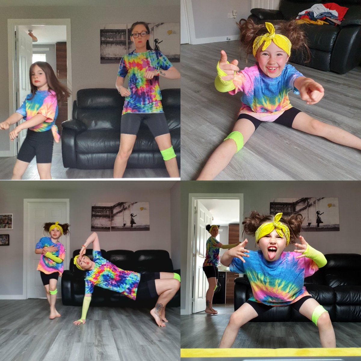kulik372's tweet photo. #workoutwednesday 
Summer choreographed &amp; taught mummy a dance 🙈🤣 Summer had her work cut out for sure. Patience, leadership skills, discipline, creativity, problem solving skills practiced but most of all lots of love, laughter &amp; fun👌🤣 #MPSHomeSchoolLinks @MilnathortPS https://t.co/s6QBzIWsmV