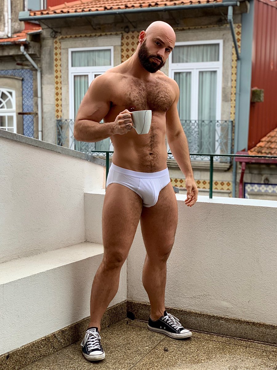 mr_momoxxx's tweet photo. Coffee anyone? ☕️ honestly I don’t remember why I was sniffing my #armpit 🤷🏽‍♂️😂 #balcony #coffee #shiff #converse #oporto #beard #hairy #daddy #memories https://t.co/V7LsZPDuLn