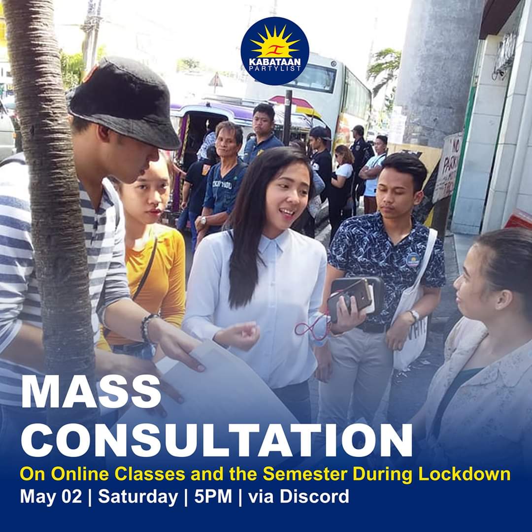 KPLKalayaan's tweet photo. LASALLIANS, NOW IS OUR TIME TO BE HEARD!

Join the Online Consultation! Let your grievances be heard and turned into collective actions. Together, let us stand for student rights and welfare. 

DM us for details.

#EndTheSemester
#MassPromotionNow
#WalangIwananLasallian https://t.co/lhBqfDOBbp