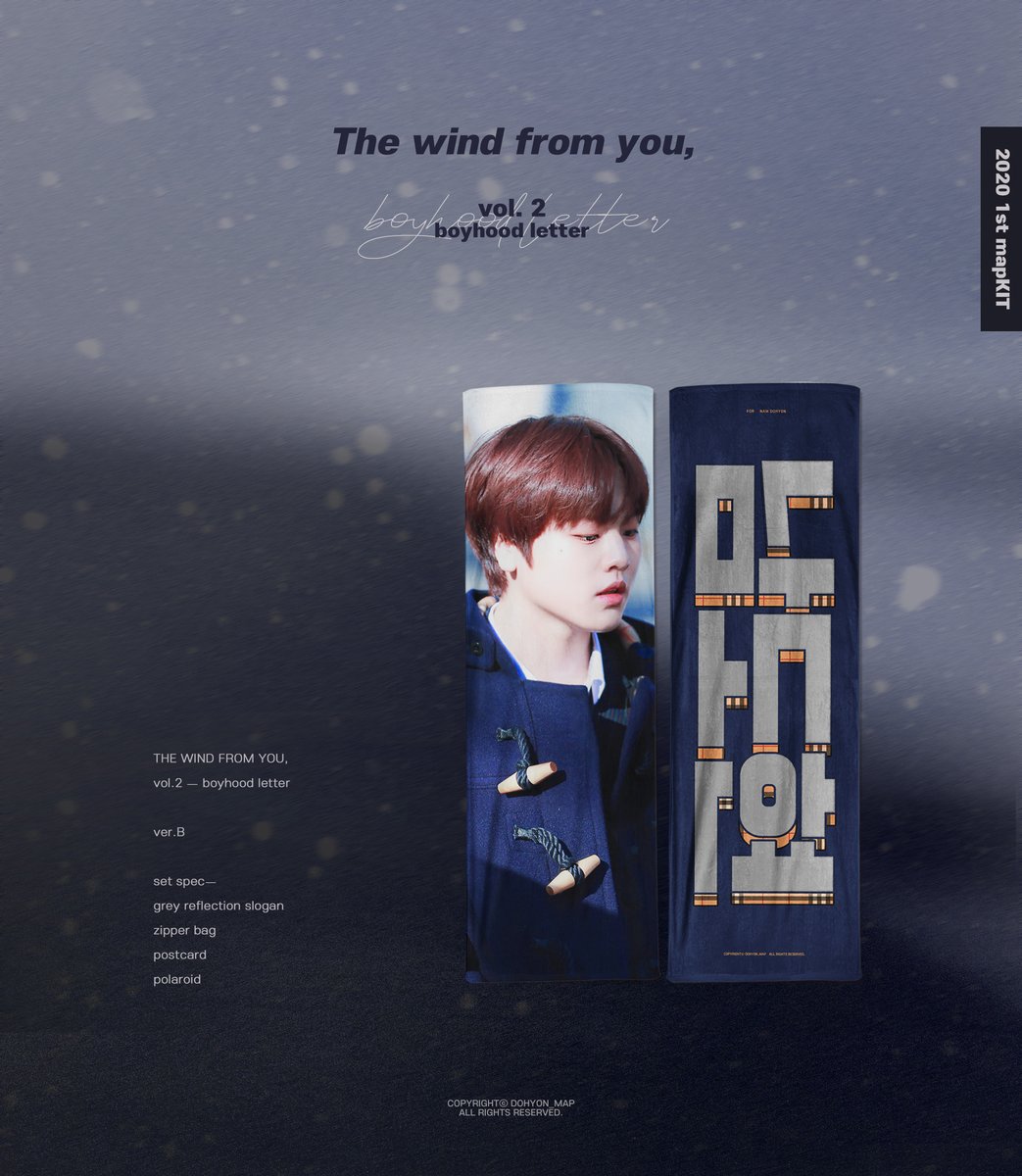 map_kit's tweet photo. 2020 1st map-KIT
〰️The wind from you,☁️

➖

🛒선입금 : 5/2~5/3 
🛒일반입금 : 5/4~5/16
🔗https://t.co/USE8ECZZCx

☁️RT추첨 : 슬로건 1SET
#남도현 #NAMDOHYON https://t.co/Gim6IHGHUn