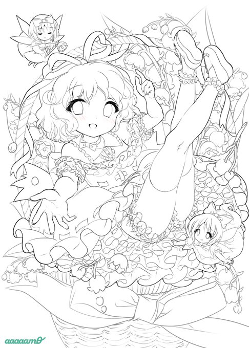 線画です ぬりえにならんかの 