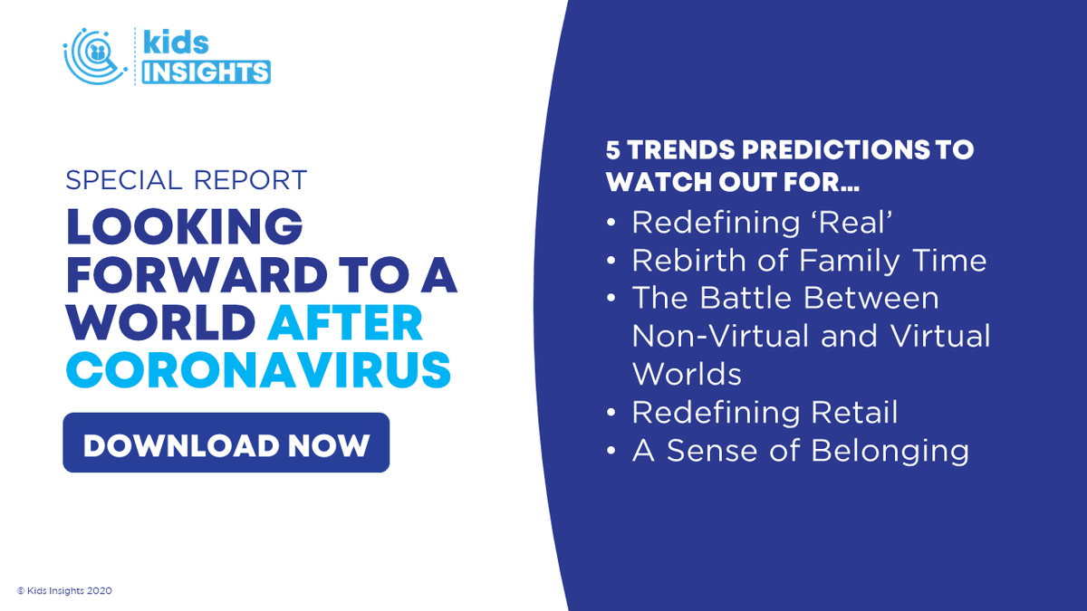 kidsinsights's tweet photo. 📢 📢 @kidsinsights  has issued a special #report revealing some of the differences in #kids attitudes, behaviour and consumption that have changed since the outbreak of #coronavirus . Read more: https://t.co/iDNORvtjpH https://t.co/zjofGW5T9w
