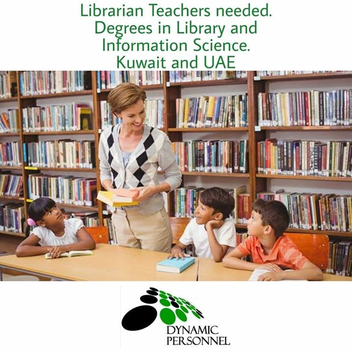 DynamicPersonn1's tweet photo. Librarian Teachers needed in Kuwait and UAE. Degrees in Library and Information Science required. 

Apply on our website:
https://t.co/Bu1MX2CVtb

#dynamicpersonnel #specializedrecruitment #workabroad #teachers #teachabroad #kuwait #uae https://t.co/dApPKlSGGF