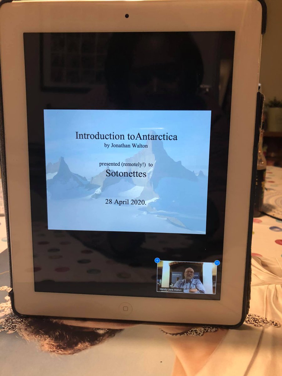 Sotonettes's tweet photo. The Sotonettes WI enjoyed a a very interesting and informative remote presentation from Jonathan Walton on Tuesday evening.   @WomensInstitute  @WILifemagazine #remotemeetings #lockdown https://t.co/iZEipEbhtO