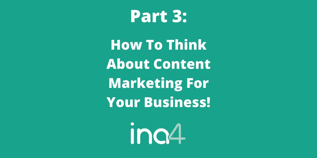 ina4digital's tweet photo. Part Three: How To Think About Content Marketing For Your Business!

Receive advice to help you create content that your target audience will find useful, interesting, and that they will engage with! https://t.co/bev83Ru1fQ