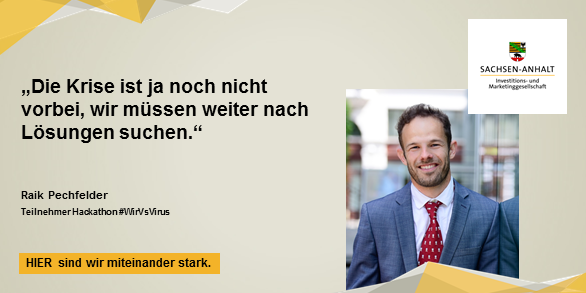 IMG_ST's tweet photo. Kreative & Macher aus #SachsenAnhalt bei #WirvsVirus: 28.000 TN, 48 Std. & mehr als 1.500 #digtale Lösungen. Raik Pechfelder, Systemadministrator bei @Mercateo_com, war als Mentor u.a. zum Thema Datenschutz dabei!#MutMacher*innen #miteinanderstark
LESETIPP:https://t.co/rRXNVSdgzX https://t.co/M1a19S15Nb