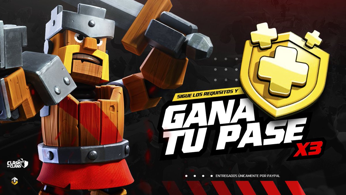 👑💰NUEVO SORTEO!!

Puedes ganar 1 de los 3, sí! 3 PASES DE ORO que se estarán sorteando, sólo debes seguir los siguientes requisitos:

▶️Seguir a @esther_coc 
▶️Seguir a <a href="/TopochoDG/">Topocho.! 🍌</a> 
▶️Menciona a 2 amigios.
No olvides dar ♥️ y RT 

Se realizará el 9/05
Cortesía de @esther_coc