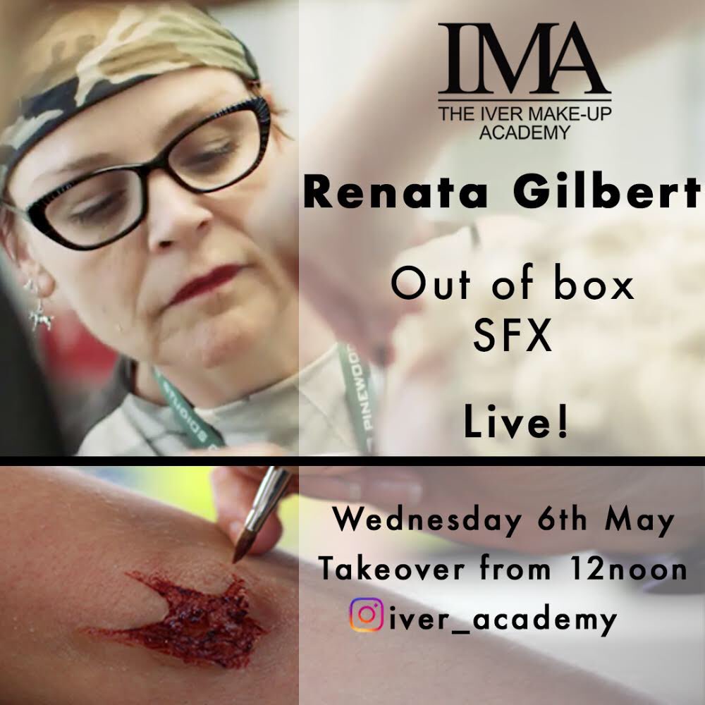 Takeover Live! Renata Gilbert will be creating out of box SFX from 12noon Wednesday 6th May. Don’t miss it! •
With over 20 years’ experience in the industry working on blockbusters including Judy, Bohemian Rhapsody, The Danish Girl, Game of Thrones, Avengers and many more!