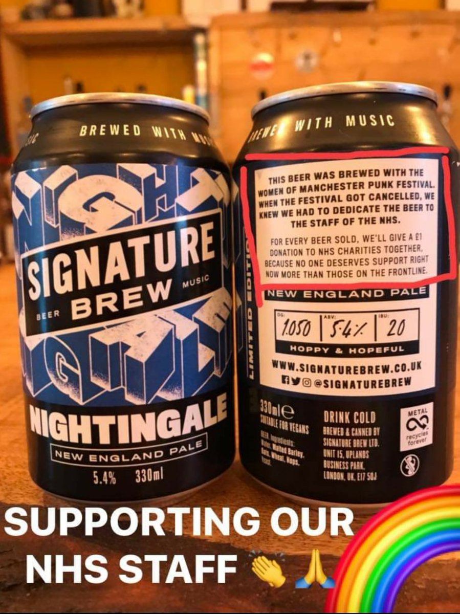 theplumtreebeer's tweet image. New in ....... £1 donated to NHS charities for every can sold!