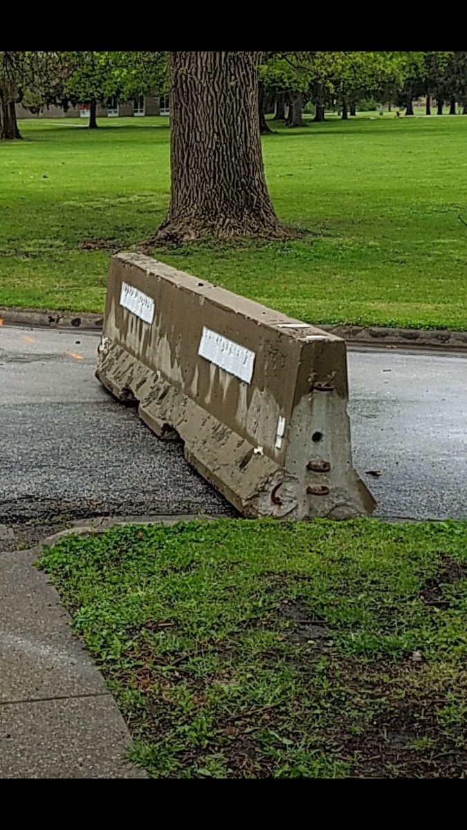 MayorEzard's tweet photo. With everything going on, now the state decides to barricade access to the JDC grounds from our Community Park with no heads-up.  I guess I just don’t understand things sometimes. https://t.co/Bo4IN7FpZZ