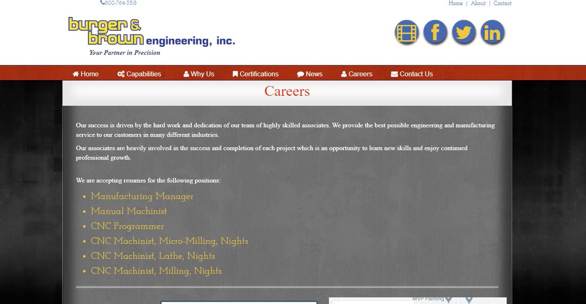 BandBEng's tweet photo. We're also accepting applications on our Careers site to fill a #ManufacturingManager position. Does your precision mindset and years of #CNC experience fit with our job description? https://t.co/VxjybyNrmS https://t.co/kHgqUAfIFm
