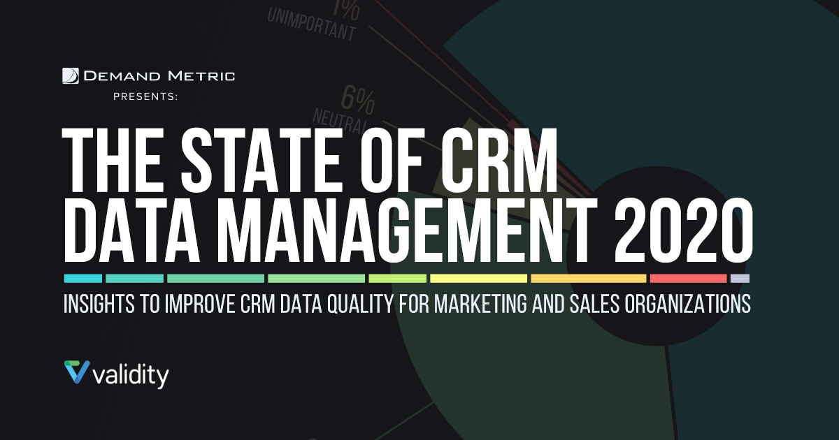 We reveal what successful companies are doing right with #CRM data quality and how you can do the same in our latest report. Download it now: ow.ly/4wyR50zpRgL