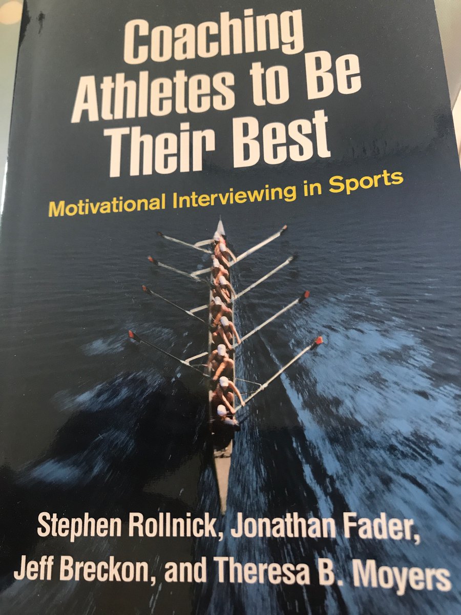 I feel like I am getting a better for feel for #Motivationalinterviewing in #sport listening to <a href="/jbreckon/">Prof Jeff Breckon</a> on @ChangeTalking and reading the text
Loved the analogy of MI is the trellis for developing other approaches 
Another great podcast @GlennHinds <a href="/sgkfromnc/">Sebastian Kaplan</a> 👏🏻