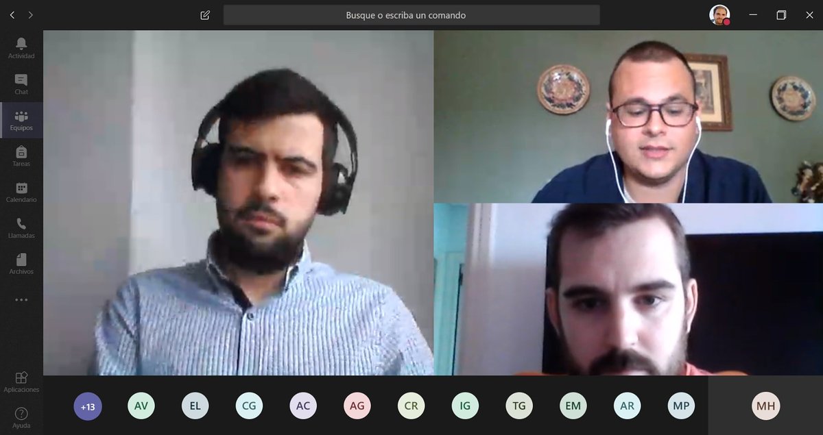 MaristasHuelva's tweet photo. GRACIAS a Pablo Gil(ing. química industrial), Juan J. Cruz(químico) y José María Felipe(ing. informático) por haber sido los 1° profesionales en compartir su experiencia con 4 ESO en las charlas vocacionales #Orienta2 #masqueaulas #eligeMaristas #EscuelaNoPresencialMarista https://t.co/7dCFiX8Dr2