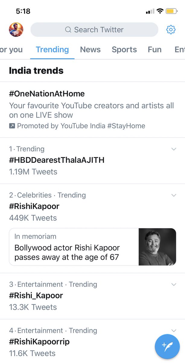 RVaralakshmi's tweet photo. Whatttey CELEBRATION🎉👏🏻

#HBDDearestThalaAJITH Trending @ top n INDIA lyk a BOSS With 1.19 Million+ Tweets https://t.co/NZmVhrvhQo