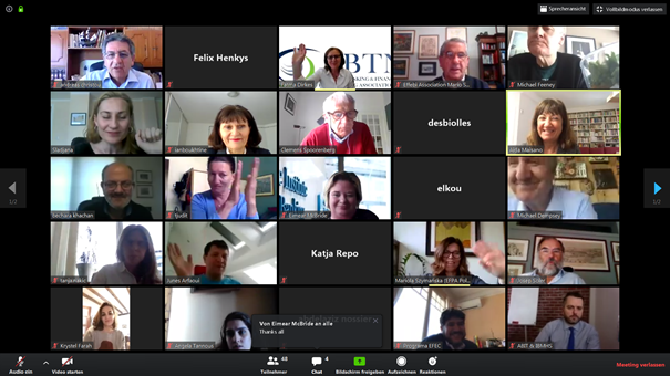 _EBTN's tweet photo. An impression from EBTN's first members webinar on e-learning technologies this week!
Hope to see you again for the second webinar next week! https://t.co/UwR9dK6STO