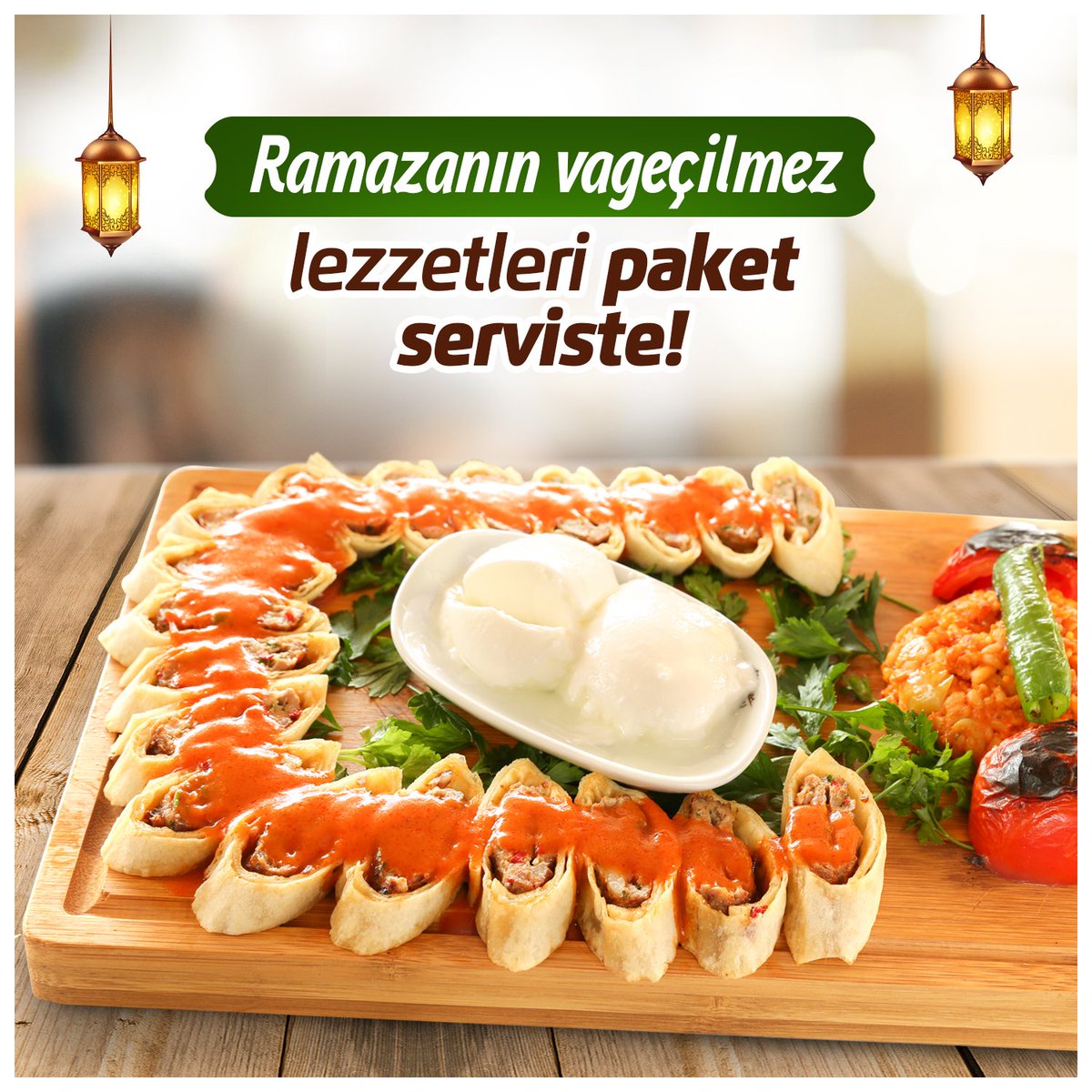 Ramazanın vazgeçilmez lezzetleri paket serviste! 
Canik Şube: 0362 228 15 42 
Atakum Şube: 0362 437 37 01#ramazan #usluoğlu #iftar #keyif #samsun