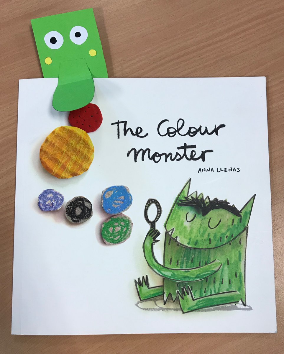 The children loved making monster bookmarks today 🤩