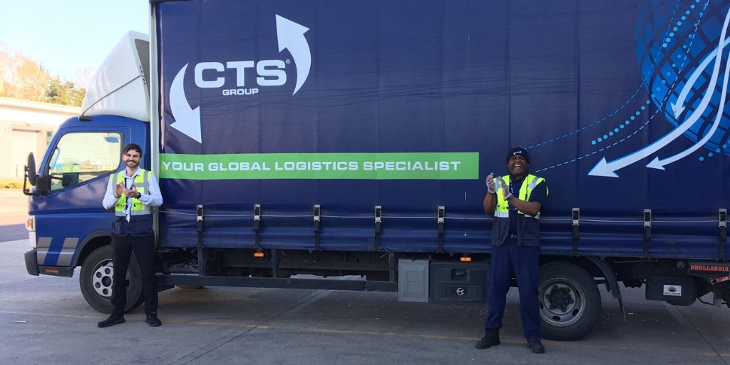 CTS_Logistics's tweet photo. Time to make some noise! Our round of applause for the heroes on the frontline of COVID-19 is as big and as loud as our trucks. #ClapForNHS  #clapforcarers #clapforkeyworkers #StayAtHome https://t.co/AJ2ykEAk67
