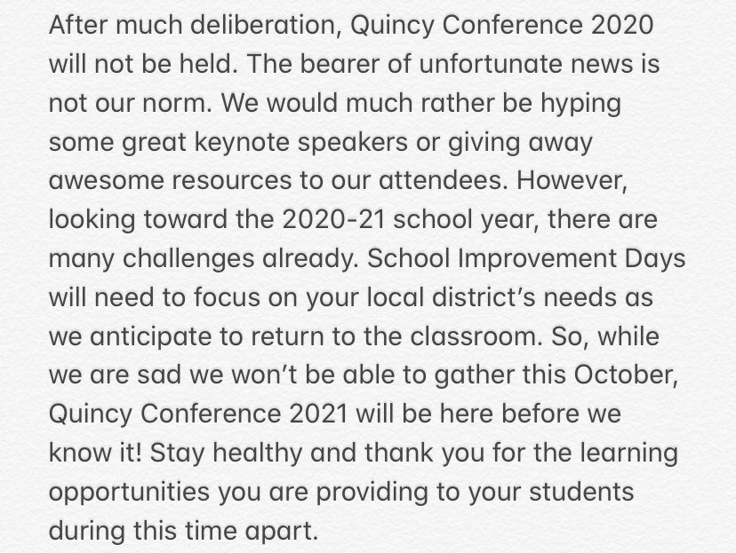 ROE #1 Leaders for Life / Quincy Conference tweet media