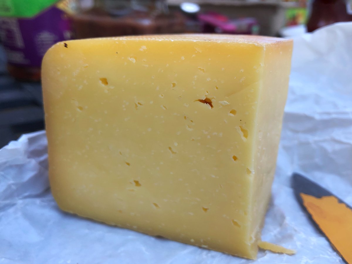 Bovidiva's tweet photo. #Lockdown lunches mean small daughter has declared #Ogleshield to be her current favorite #cheese. Good news for British #cheesemakers - bad news for me! #BlessedAreTheCheesemakers #SupportDairy #BuyMoreCheese https://t.co/BN3C7kyvKa