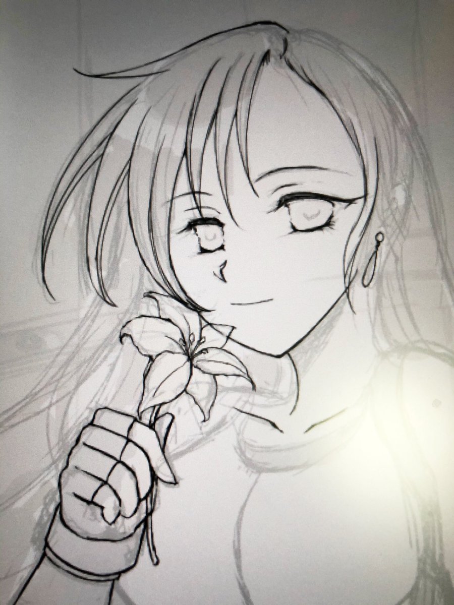 消えたとこは諦めました…
手描くの、下手なりに上達したかなー、と思います☺️ 