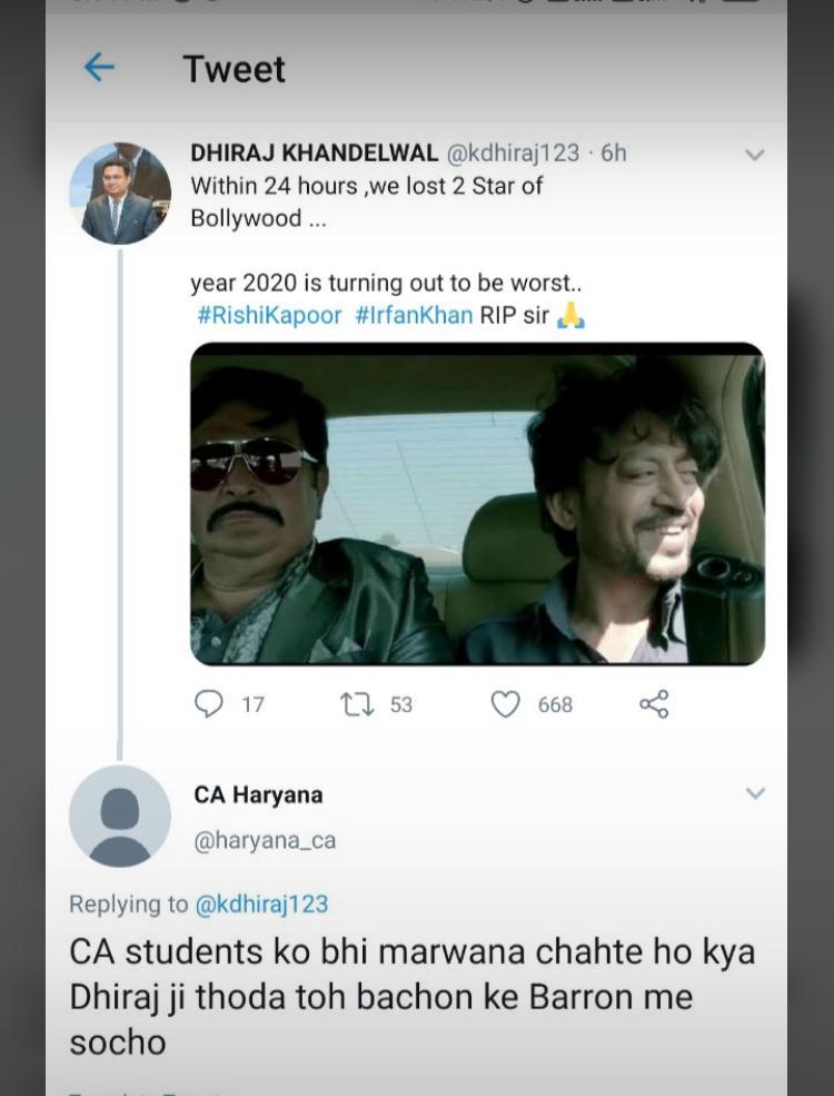 imjatinsomani's tweet photo. Guys I request u to plz talk in professional way with @theicai
We all should love & respect our esteemed institute
@kdhiraj123 sir is always 1st person to inform us about ICAI's announcement
Plz respectfully convey ur msg to CCM
#RespectICAI https://t.co/xUb5SSx5Ph