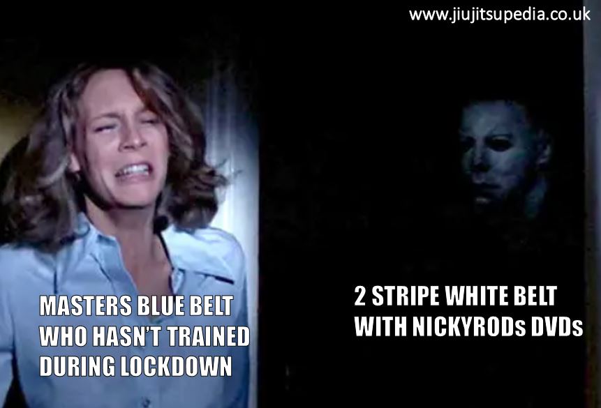 JiuJitsupediaUK's tweet photo. Who else is going to get smashed by the athletic white belts? Pass me the ibuprofen 🔥👊
#bjj #jiujitsu #lockdown #training #grappling #bjjmeme #meme #bjjlife #bjjmemes #wrestling #ukbjj #jits #oss #gym #sambo #mma #MMATwitter #ufc #bellator #nickyrod #bjjfanatics @BjjFanatics https://t.co/NYwv1qx1TE