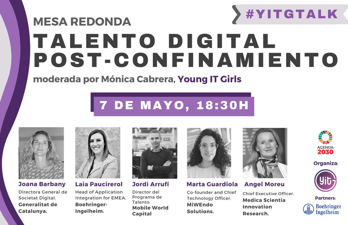 Què hem après sobre el talent digital durant el confinament? Què podem millorar a futur i quines oportunitats tenim d’ara endavant? 
No et perdis el webinar que hem organitzat les YITGs pel proper 7 de maig a les 18:30h! 
Apunta’t: zoom.us/webinar/regist…

#makingworkfun