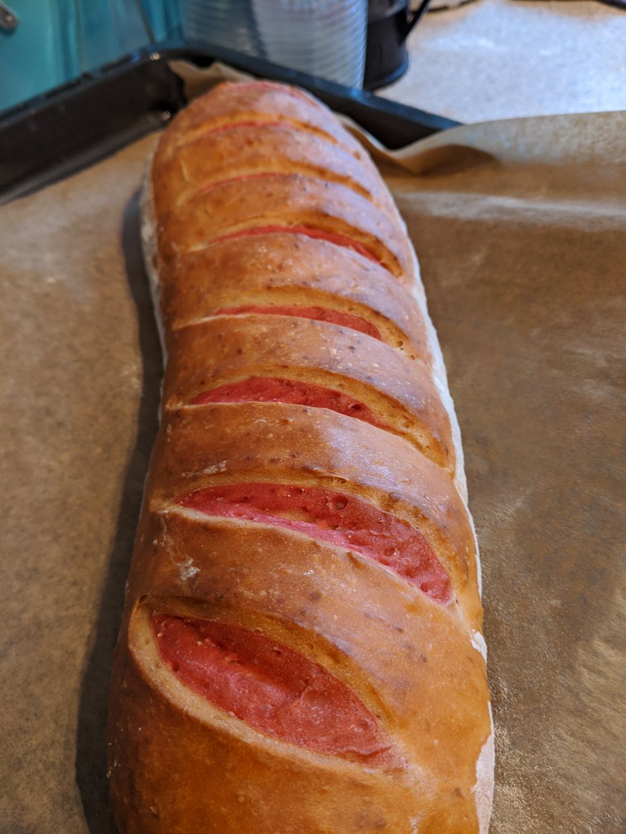 douglas_luke's tweet image. Experiments in bread

#lockdownbaking #bread #beetrootpowder